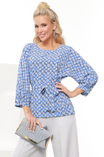 Блуза женская DSTrend Б-1707-0338 синяя 50 RU