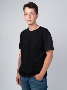 Футболка мужская ALSY ФМОБ черная 54 RU