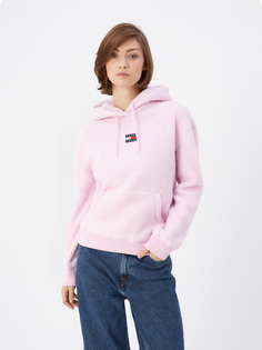 Худи женское Tommy Jeans DW0DW14690TOB розовое, размер L