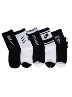 Комплект носков унисекс Nike NI-F-A8003-11 разноцветных 41-47
