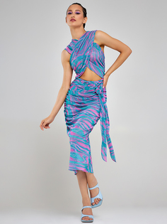 Платье женское ALZA LX0007 разноцветное 40-44 RU