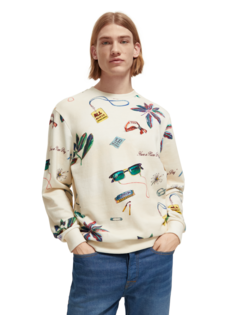 Свитшот мужской Scotch & Soda 172998/6464 белый L