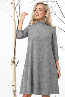 Платье женское DStrend Особенно актуально-1 серое 44 RU