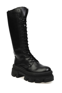 Ботинки El Tempo женские, высокие, размер 37, PJP31_2201-W_OFF-BLACK