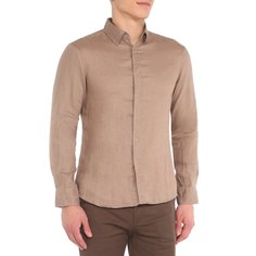 Рубашка мужская Maison David ML2120 коричневая S