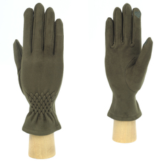 Перчатки женские FABRETTI JIF22 оливковые, р. 7