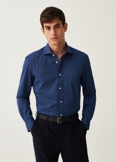Рубашка OVS для мужчин, синяя, размер 40, 1890403