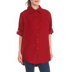 Рубашка женская Maison David MLY2116-1 красная XS