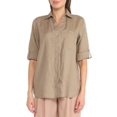 Рубашка женская Maison David MLY2119 бежевая XS