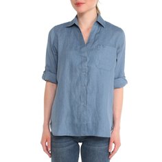 Рубашка женская Maison David MLY2119 синяя XS