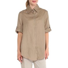 Рубашка женская Maison David MLY2116 бежевая S