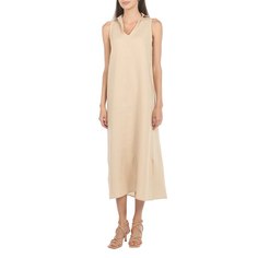 Платье женское Maison David DRESS-2 бежевое 2XS