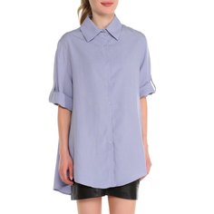 Рубашка женская Maison David MLY2116-1 фиолетовая 2XS