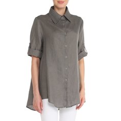 Рубашка женская Maison David MLY2116 серая 2XS