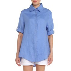 Рубашка женская Maison David MLY2116 голубая S