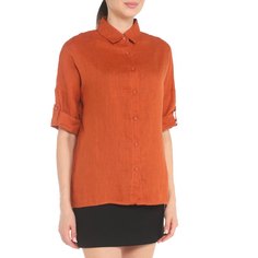Рубашка женская Maison David MLY2115 оранжевая XS