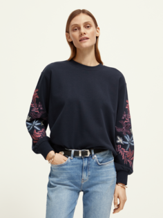 Свитшот женский Scotch & Soda 173249/0002 голубой M