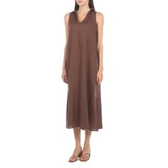 Платье женское Maison David DRESS-2 коричневое 2XS