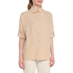 Рубашка женская Maison David MLY2115-1 бежевая XL