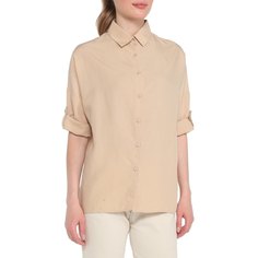 Рубашка женская Maison David MLY2115-1 бежевая XS