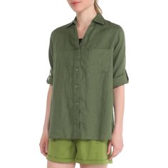 Рубашка женская Maison David MLY2119 зеленая 2XS