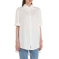 Рубашка женская Maison David MLY2116-1 белая 2XS
