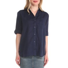 Рубашка женская Maison David MLY2119 синяя XS