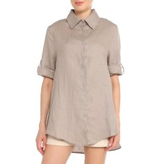 Рубашка женская Maison David MLY2116 бежевая XS