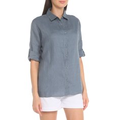 Рубашка женская Maison David MLY2115 синяя XS