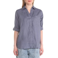 Рубашка женская Maison David MLY2119 синяя XS