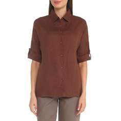 Рубашка женская Maison David MLY2115 коричневая S
