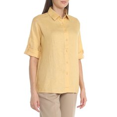 Рубашка женская Maison David MLY2115 желтая 2XS