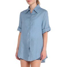 Рубашка женская Maison David MLY2116 голубая XS