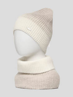 Комплект шапка и шарф женский Vitacci MT0009-08-K бежевый