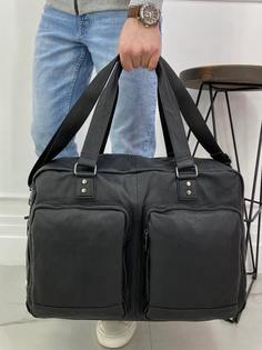 Дорожная сумка унисекс BRUONO STN-2009-21-SD черная, 33x20x50 см