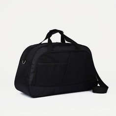 Дорожная сумка унисекс NoBrand черная, 35х56х21 см
