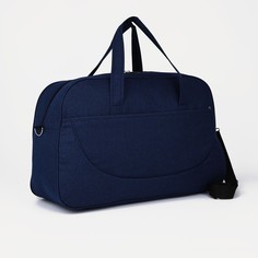 Дорожная сумка унисекс NoBrand синяя, 37х59х22 см