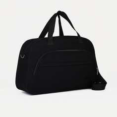 Дорожная сумка унисекс NoBrand черная, 34х53х18 см