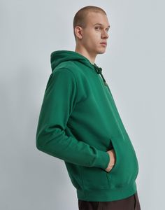 Худи мужское Gloria Jeans BAC012175 зеленое S (44-46)