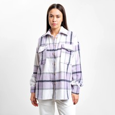 Рубашка женская MIST 9541924 фиолетовая 50-52 RU