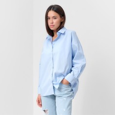 Рубашка женская MIST 9423222 голубая 50 RU