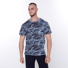 Футболка мужская NoBrand 9606627 серая 48 RU