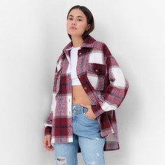 Рубашка женская MIST 9832715 красная 46-48 RU