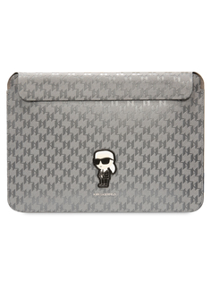 Чехол для ноутбука унисекс Karl Lagerfeld Sleeve Saffiano 14" серебристый
