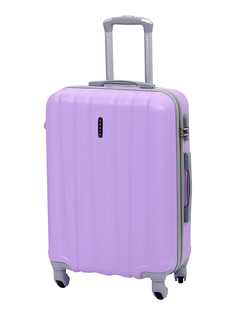 Чемодан унисекс TEVIN ABS фиолетовый, 68x46x25 см