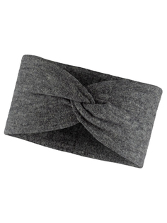 Повязка женская Buff Merino Fleece Headband grey, р.53-62