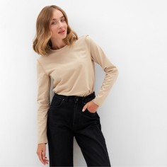 Лонгслив женский MINAKU 9542670 бежевый 44 RU