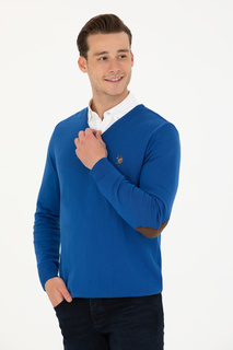 Пуловер мужской US Polo G081SZ0TK0TD03-BSK23 синий S