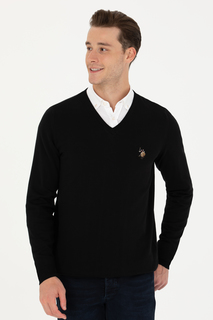 Пуловер мужской US Polo G081SZ0TK0TD03-BSK23 черный M
