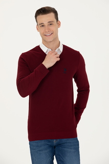 Джемпер мужской US Polo G081SZ0TK0TCDUNI-BSK23 бордовый M